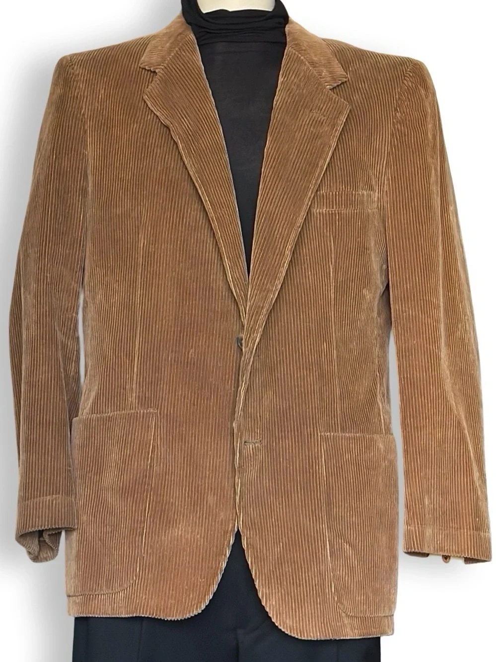 1970s Academy Award Wide Wale Corduroy Blazer Sport Coat Vintage Sony Costumes